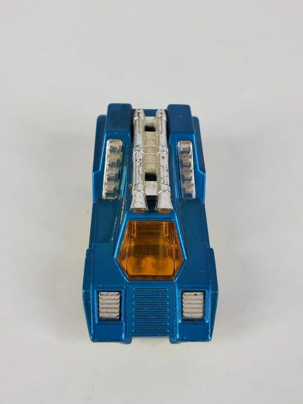 Vintage Matchbox Lesney Superfast Number 68 Cosmobile Metallic Blue & Yellow